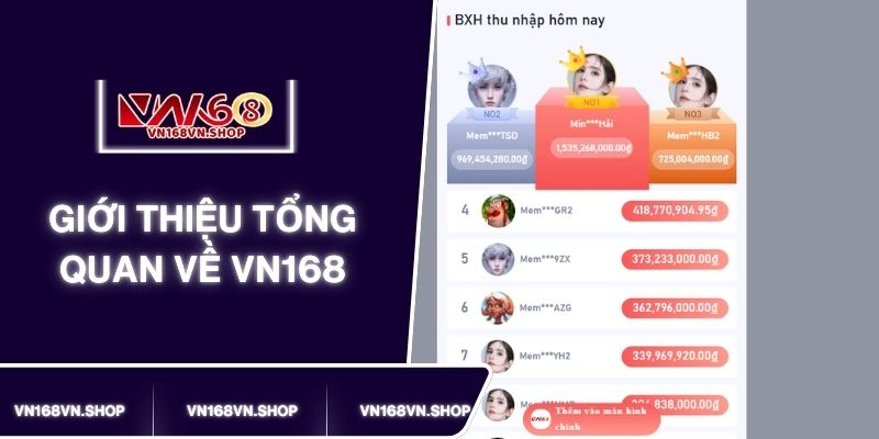 Thông tin giới thiệu chung về VN168 uy tín chất lượng